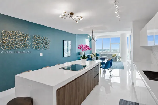 a view of a balcony with city view