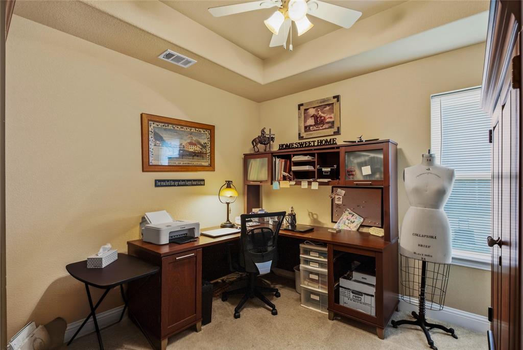 3911 Bennett Road Howe, TX 75459 - Photo 23 of 34 Bedroom/Office is the middle room. A nice-sized room.