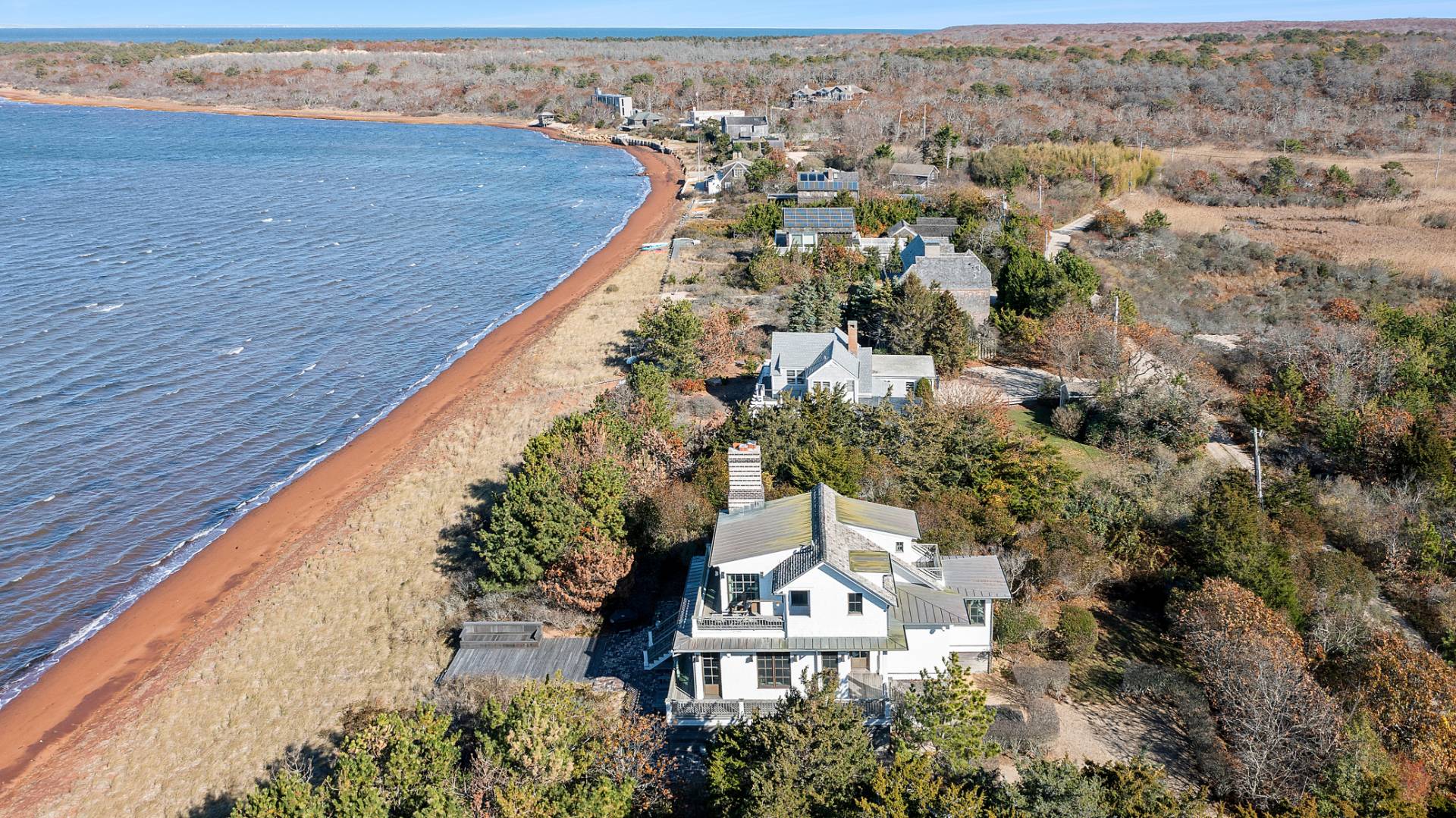 30 Private Road Amagansett, NY 11930 - Photo 23 of 26 an aerial view of residential houses with outdoor space