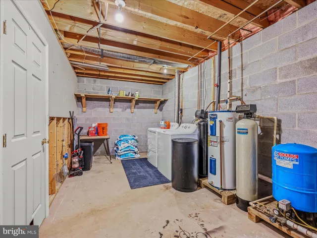 a view of storage and utility room