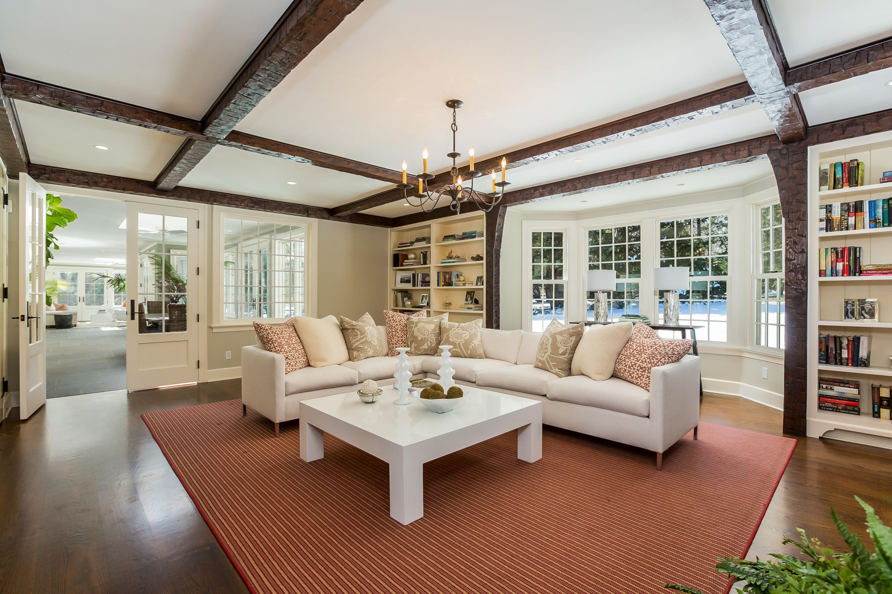 18 Wee Burn Lane Darien, CT 06820 - Photo 10 of 56 a living room with furniture and a large window