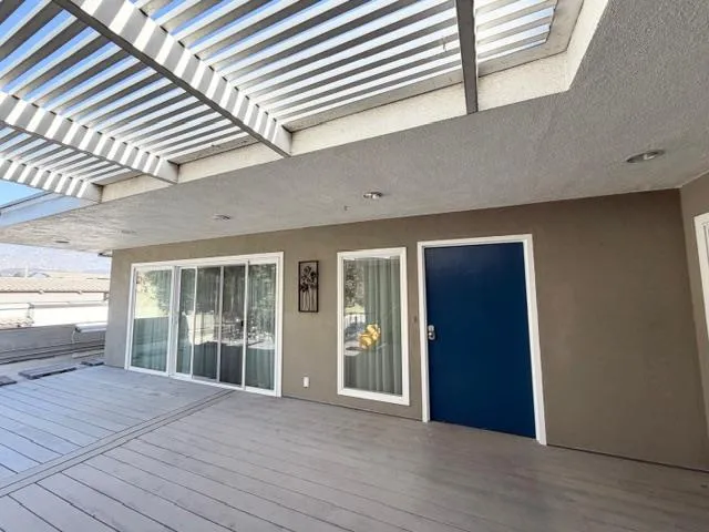 a view of wooden floor windows and outdoor space