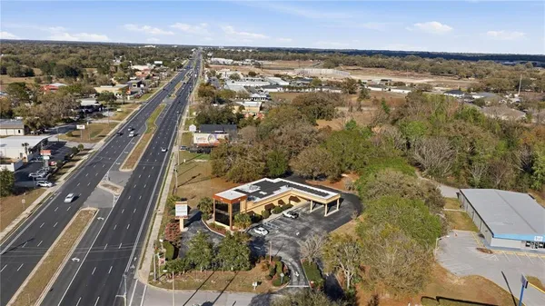 a view of a city from a balcony