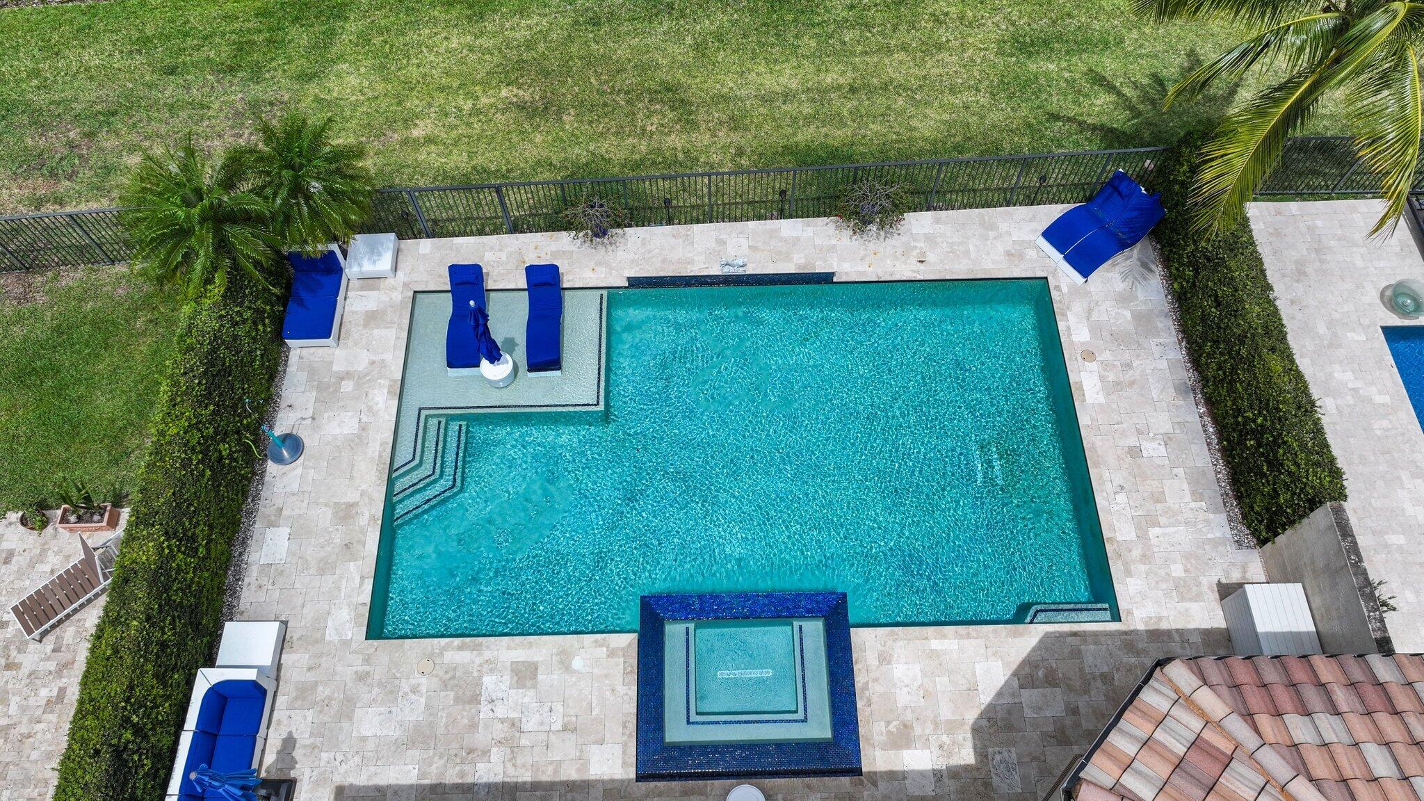 8539 Lewis River Road Delray Beach, FL 33446 - Photo 35 of 49 Aerial View of Pool/Patio