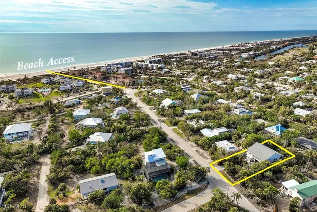 an aerial view of multiple house