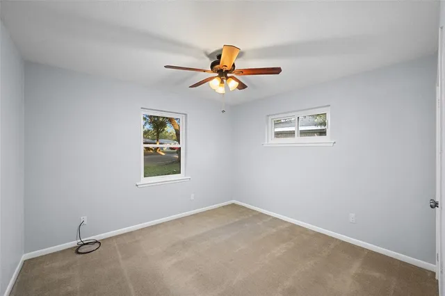 a window in an empty room