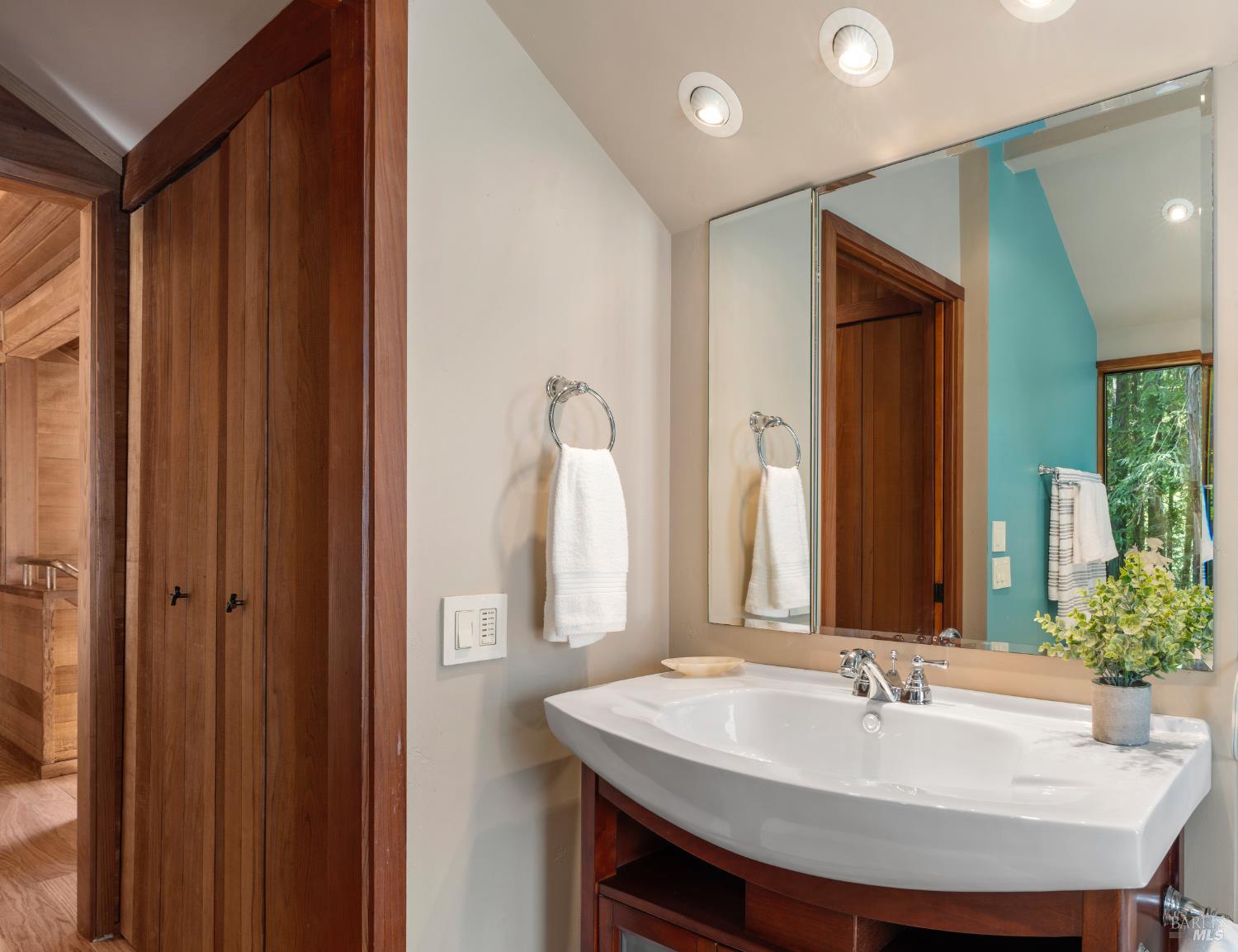 36419 East Ridge Road The Sea Ranch, CA 95497 - Photo 40 of 55 a bathroom with a sink and a mirror