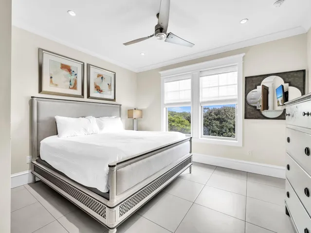 a view of an ocean and beach