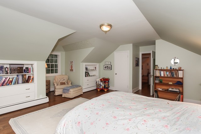 591 Plum Tree Road Barrington Hills, IL 60010 - Photo 16 of 30 a bedroom with a bed and wooden floor