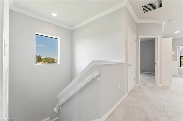 a view of hallway with window