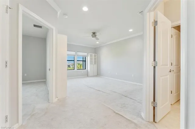 a view of an empty room