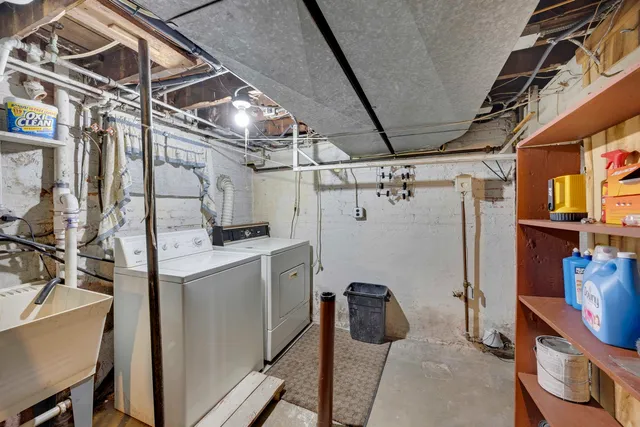 a view of a storage room