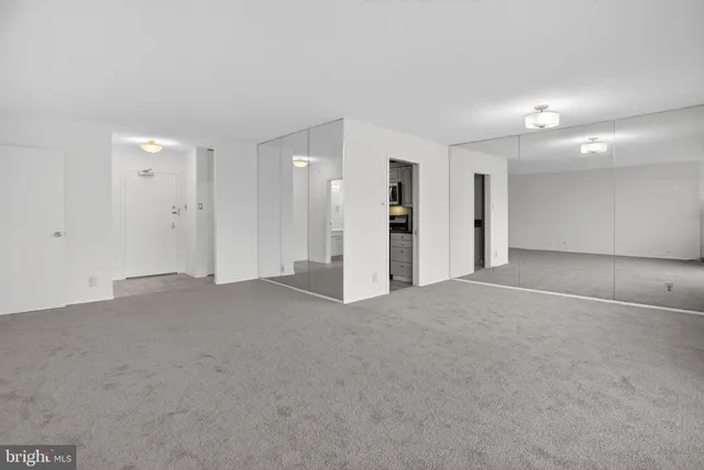 a view of empty room