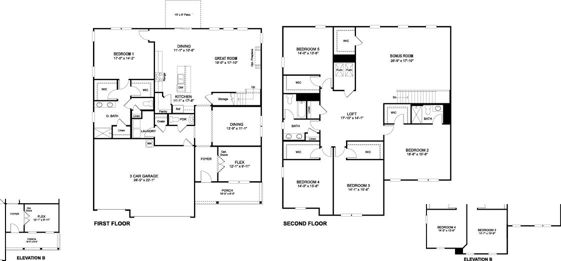 8494 Raspberry Way Ooltewah, TN 37363 - Photo 2 of 2 Pamlico Floor Plan Horton E