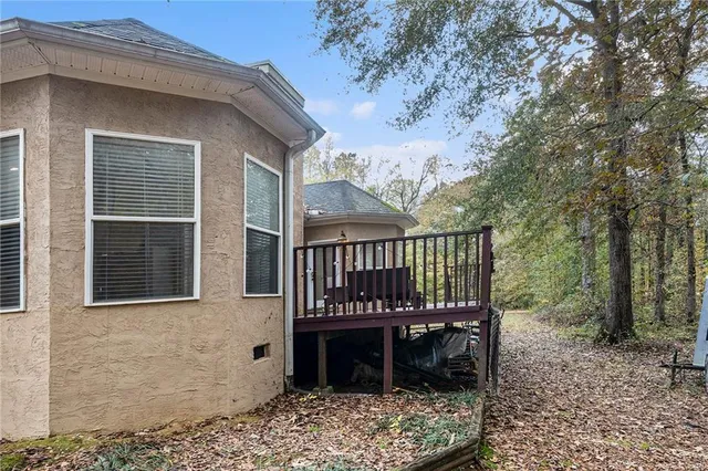a view of a house with a deck