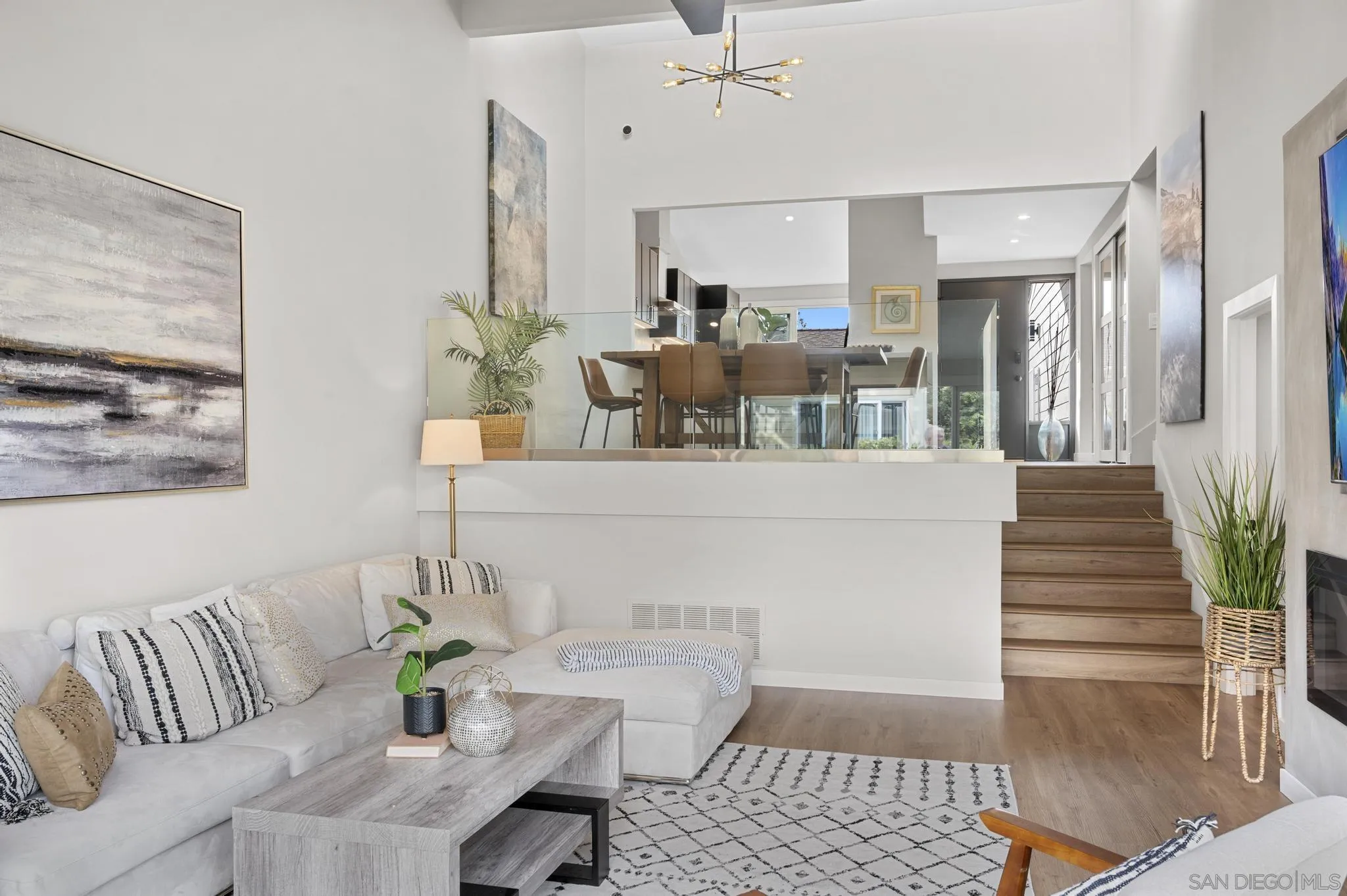 1735 Aldersgate Road Encinitas, CA 92024 - Photo 11 of 49 a living room with furniture and kitchen view