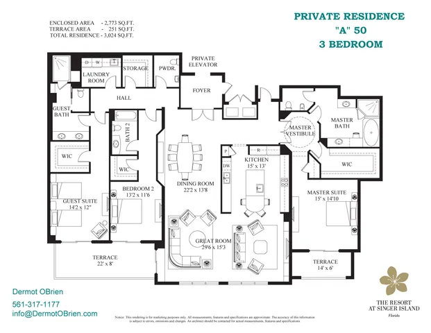 $2,399,000 | 3800 North Ocean Drive, Unit 1450, Singer Island, FL 33404