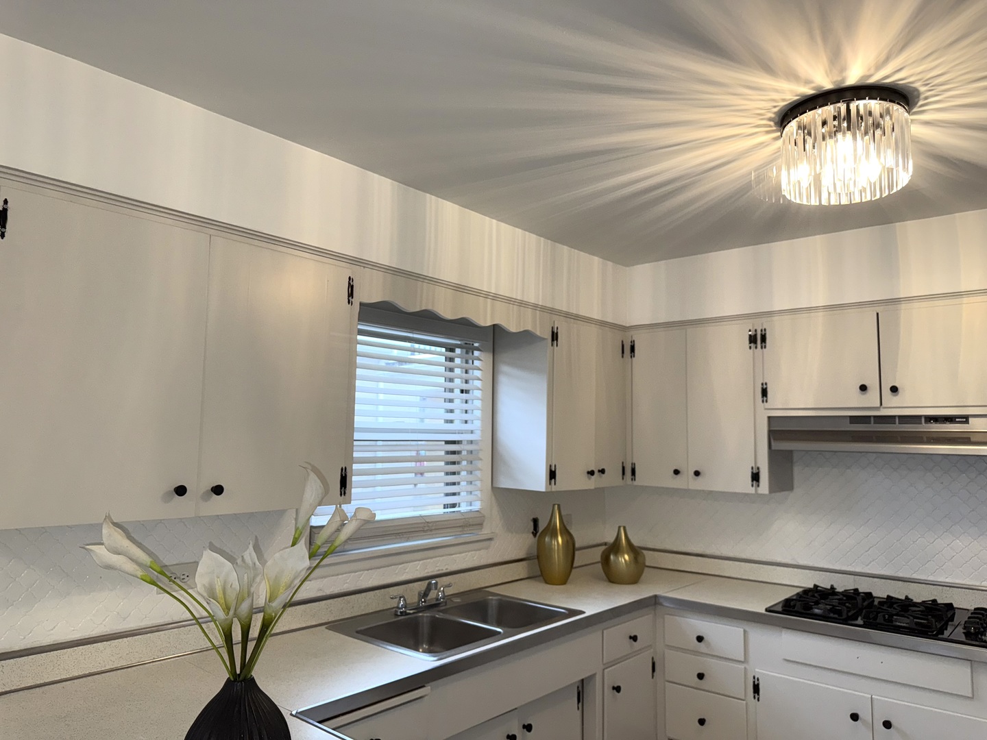 2308 Oakton Street, Unit 1 Park Ridge, IL 60068 - Photo 2 of 8 a kitchen with stainless steel appliances a white cabinets and a sink