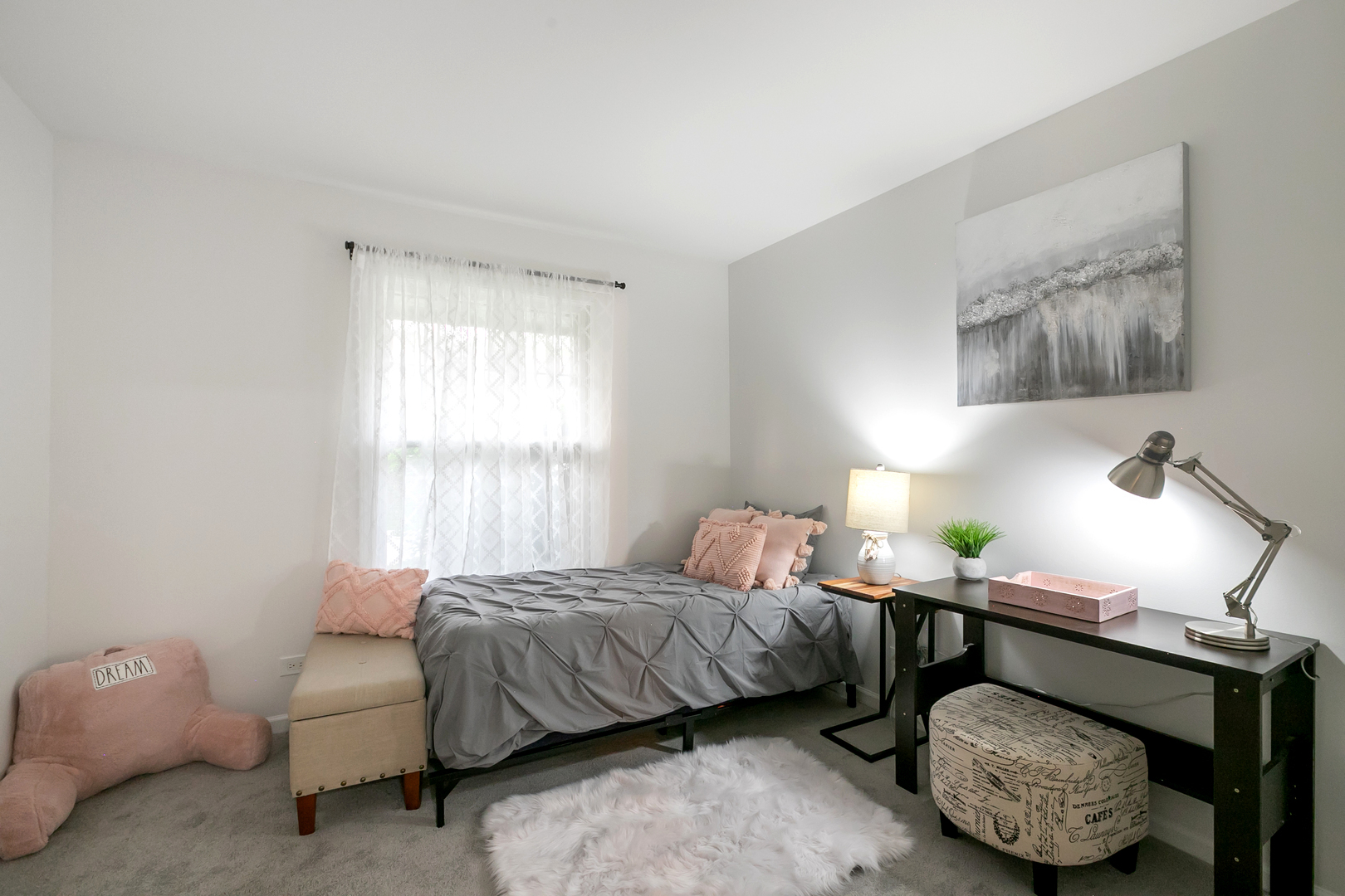1900 Gresham Circle, Unit B Wheaton, IL 60189 - Photo 12 of 19 a bedroom with a bed and a window