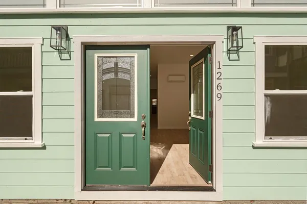 a view of a room with shelf