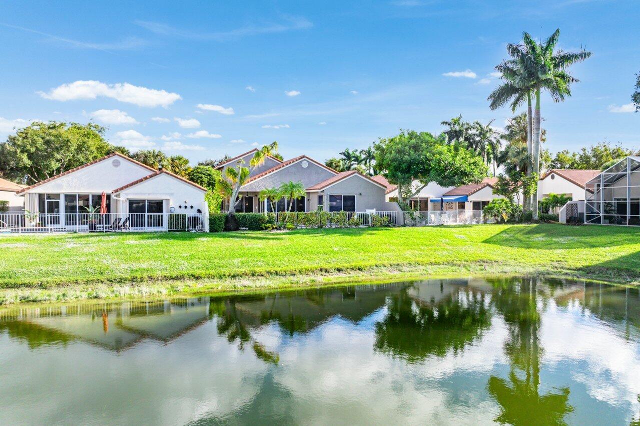 7155 Via Palomar Boca Raton, FL 33433 - Photo 41 of 45 a view of house with garden space and lake view