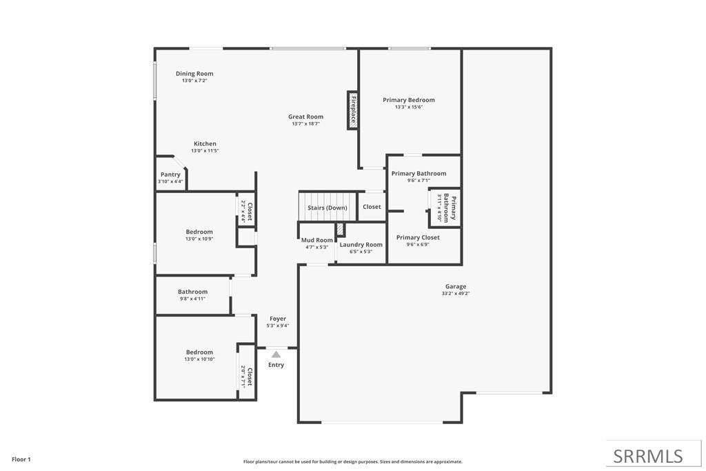 1458 North 805 Street Shelley, ID 83274 - Photo 26 of 27 Main Floor Plan