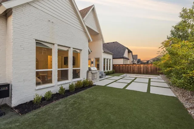 a view of a house with a patio