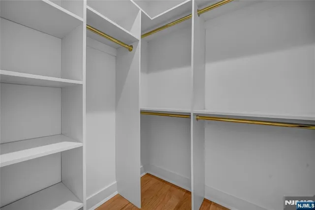 a close view of closet