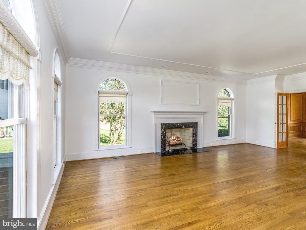 8951 Brook Road McLean, VA 22102 - Photo 5 of 33 Formal Living Room- Virtually Staged FP Flame