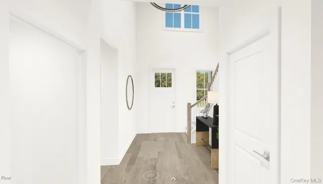 a view of livingroom with hallway