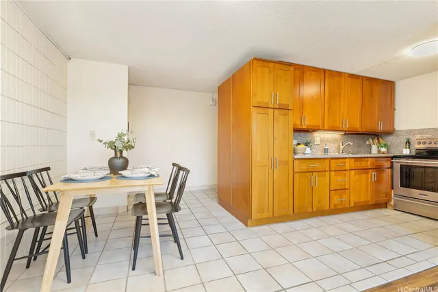 a kitchen with a sink cabinets and counter space
