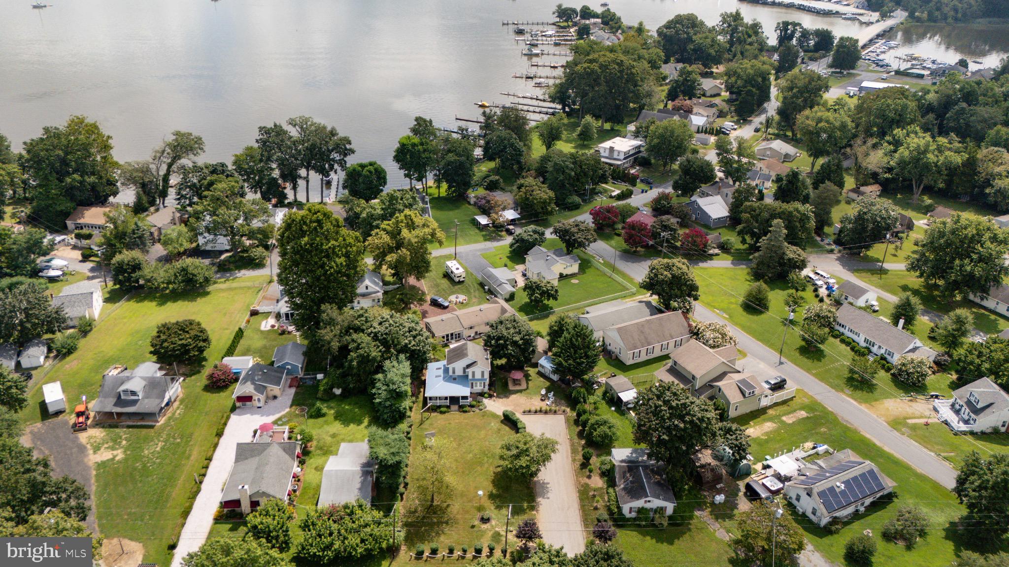 78 Riverview Avenue Earleville, MD 21919 - Photo 33 of 36 an aerial view of residential houses with outdoor space and trees all around