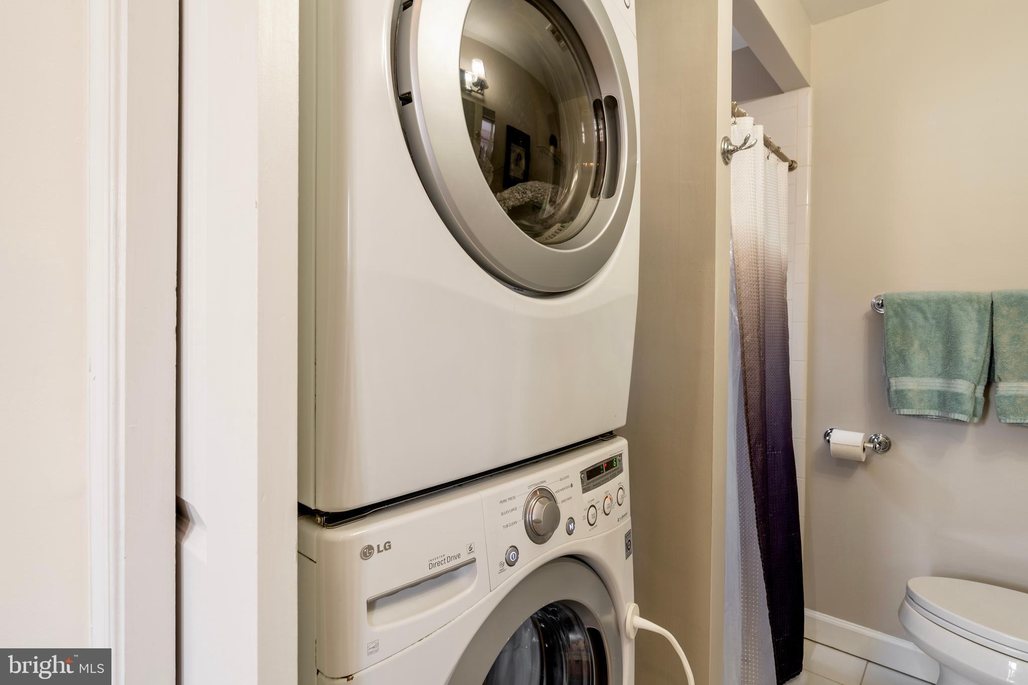 1433 S Street Northwest, Unit 2 Washington, DC 20009 - Photo 32 of 44 a utility room with dryer and washer