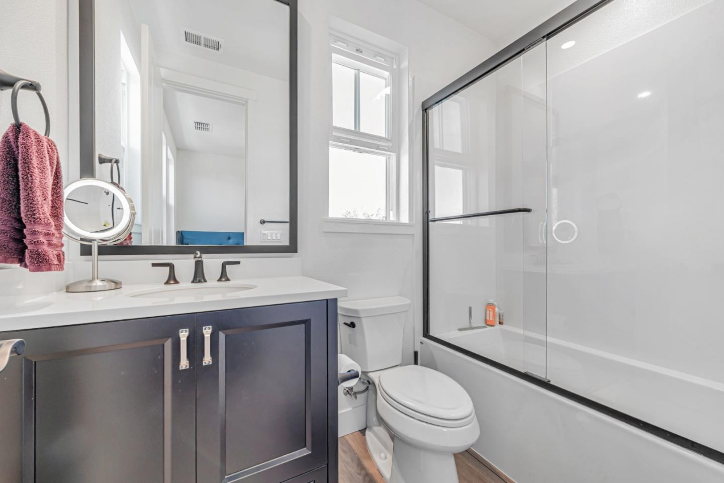 32 Seda Lane Morgan Hill, CA 95037 - Photo 30 of 37 a bathroom with a granite countertop sink toilet and shower