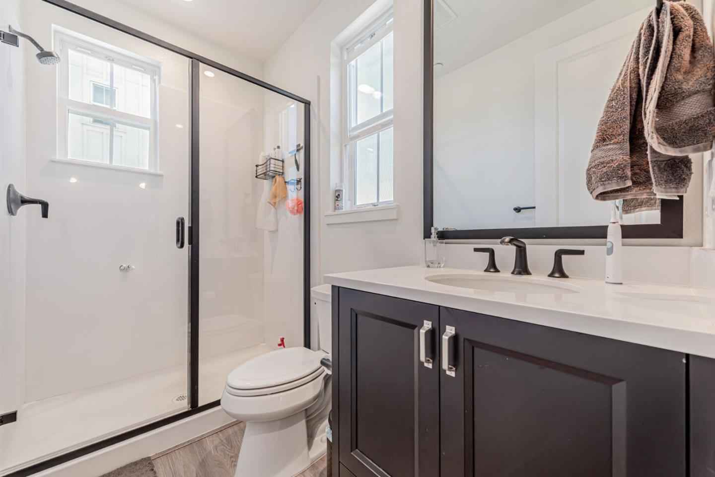 32 Seda Lane Morgan Hill, CA 95037 - Photo 32 of 37 a bathroom with a granite countertop sink toilet and shower