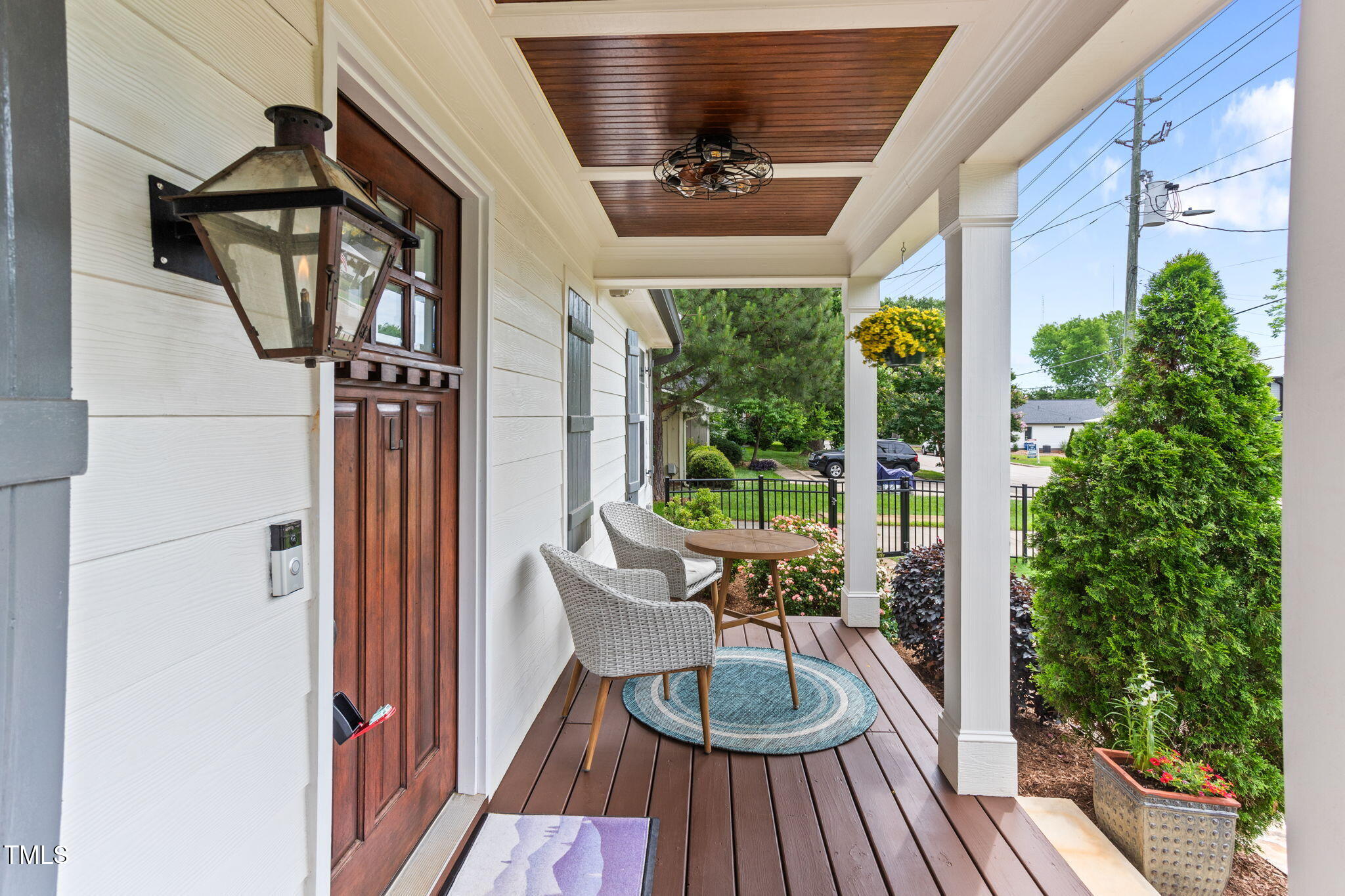305 Georgetown Road Raleigh, NC 27608 - Photo 9 of 40 a view of balcony with furniture and wooden deck