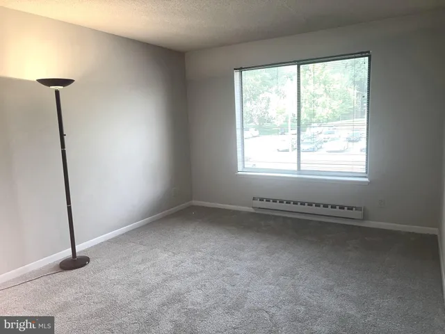 a view of small space with racks on the wall