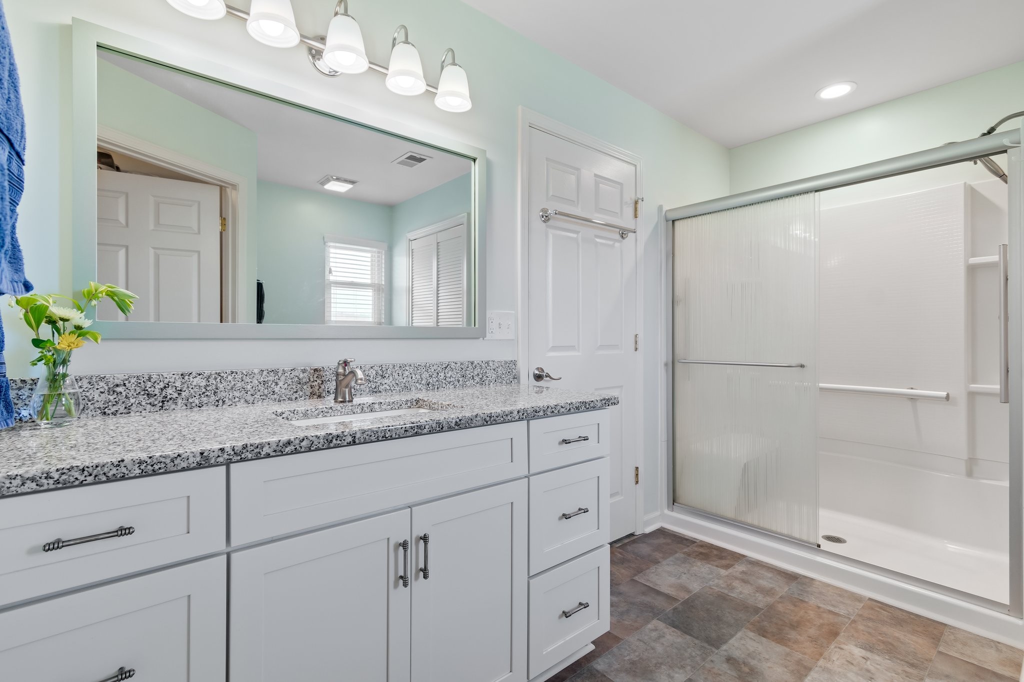 1922 Victorian Road Columbia, TN 38401 - Photo 19 of 25 a bathroom with a granite countertop sink mirror and double