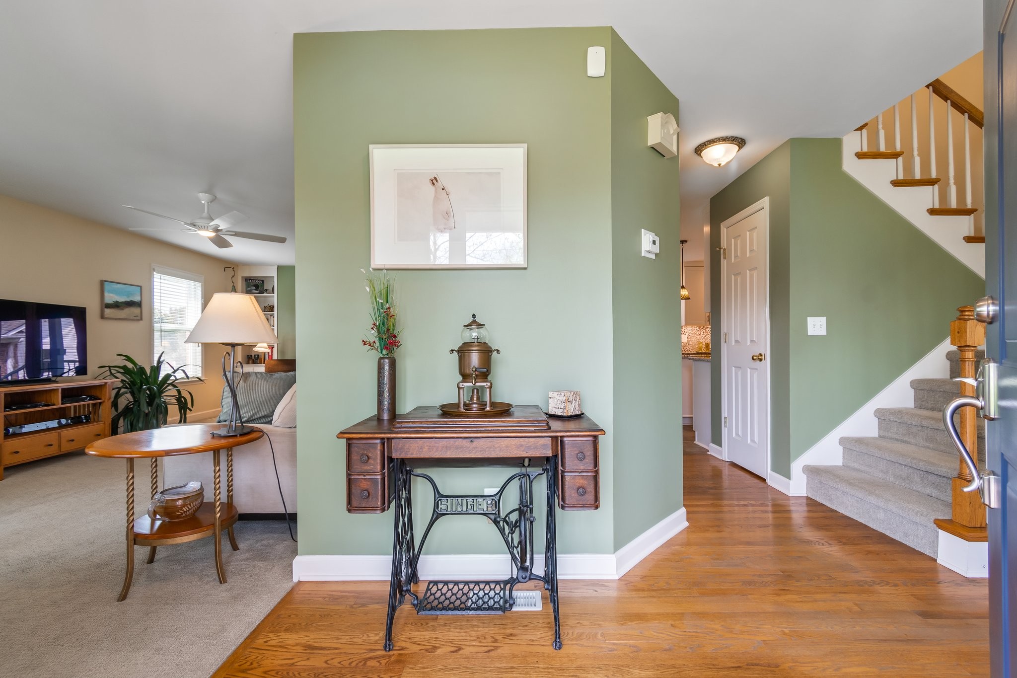 1922 Victorian Road Columbia, TN 38401 - Photo 4 of 25 a workspace with furniture and a wooden floor