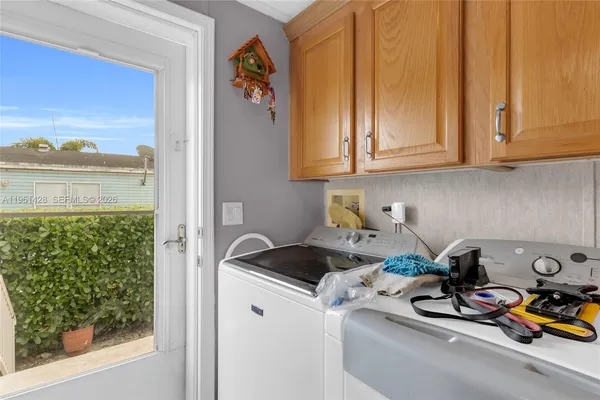 a close view of utility room