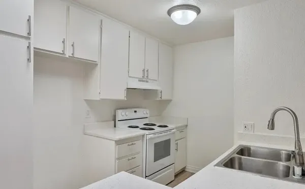 an empty room with a natural light