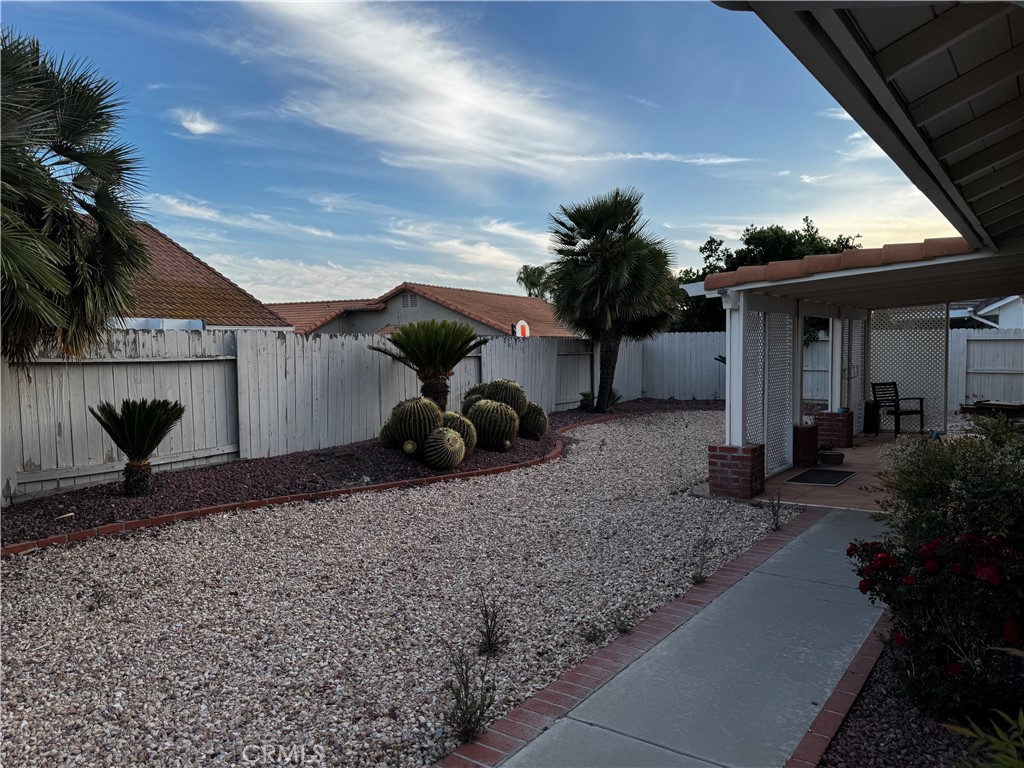 27519 Terrytown Road Menifee, CA 92586 - Photo 4 of 31 Backyard Barrel Cactus and Pation