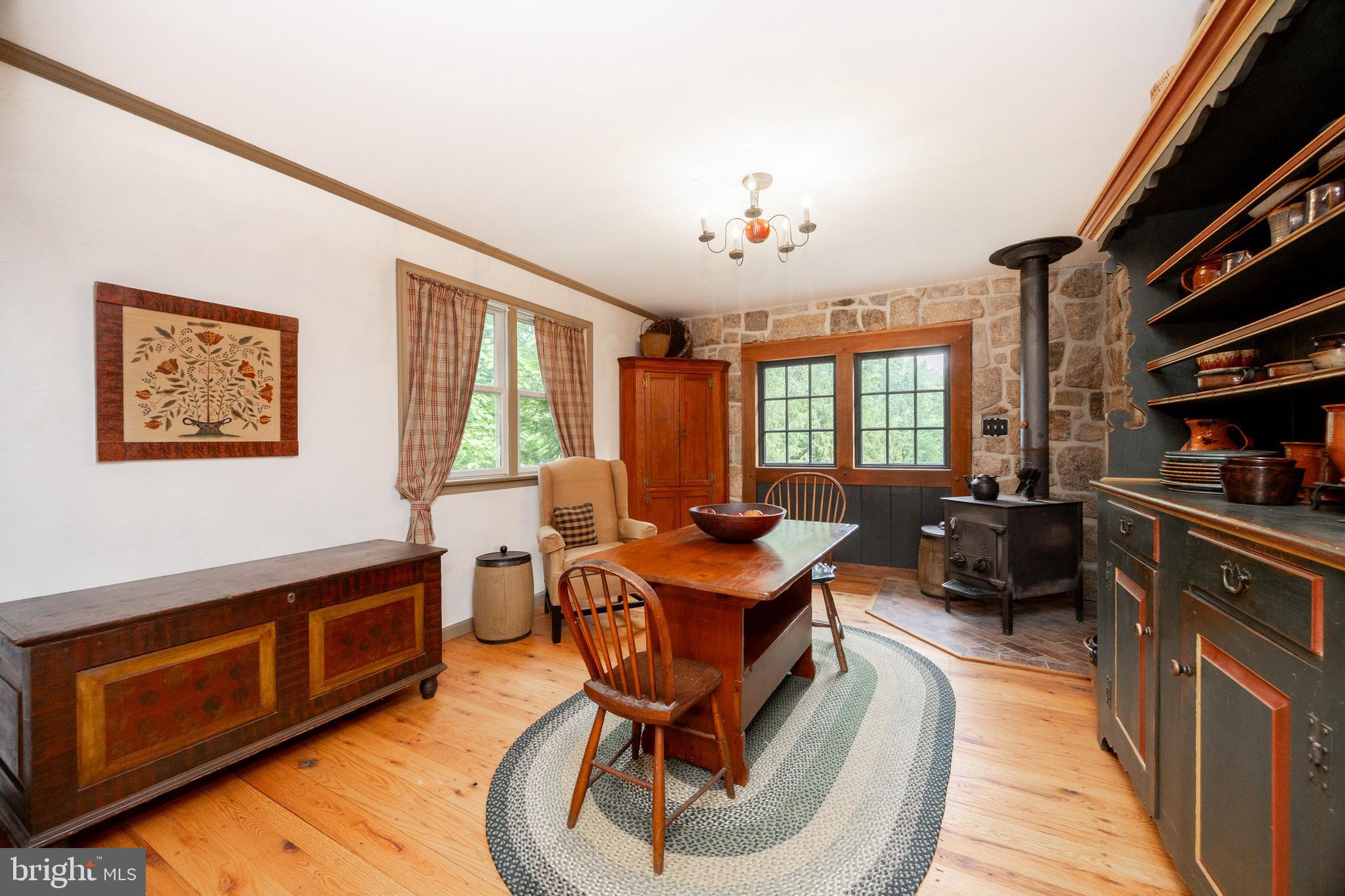 957 Mt Pleasant Road Pottstown, PA 19465 - Photo 16 of 48 Dining Room w/Wood Stove