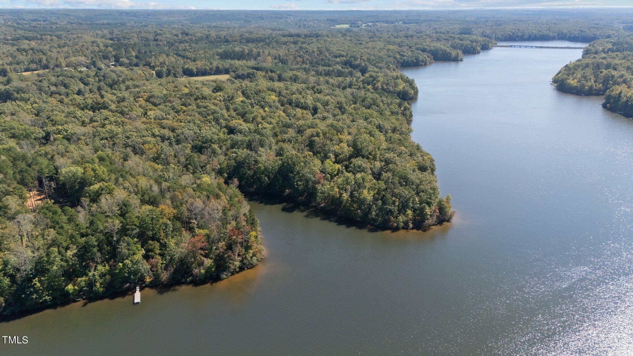 775 Gabriel Jones Road Roxboro, NC 27574 - Photo 16 of 19 aerial view of shoreline2