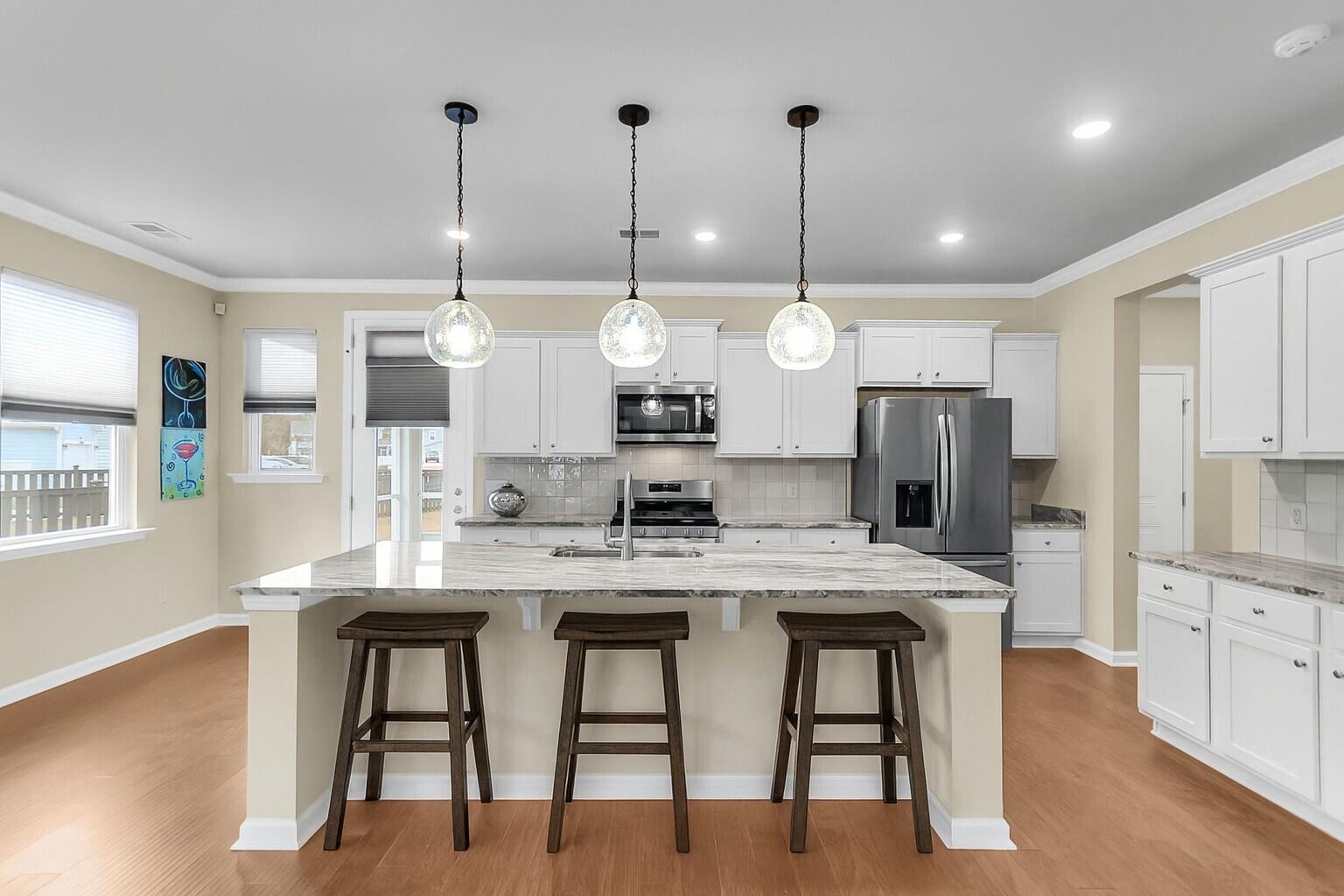 117 Petrell Road Summerville, SC 29483 - Photo 13 of 45 Staged with island seating