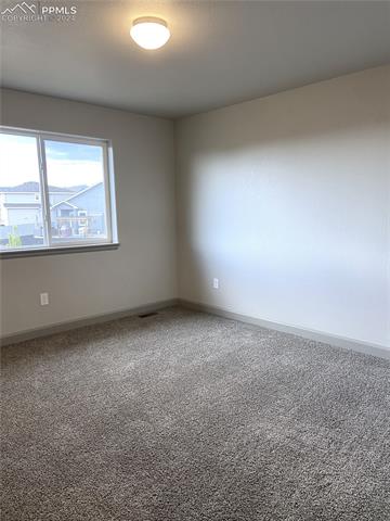 9083 Peaceful Valley Road Colorado Springs, CO 80925 - Photo 16 of 22 Unfurnished room featuring carpet floors
