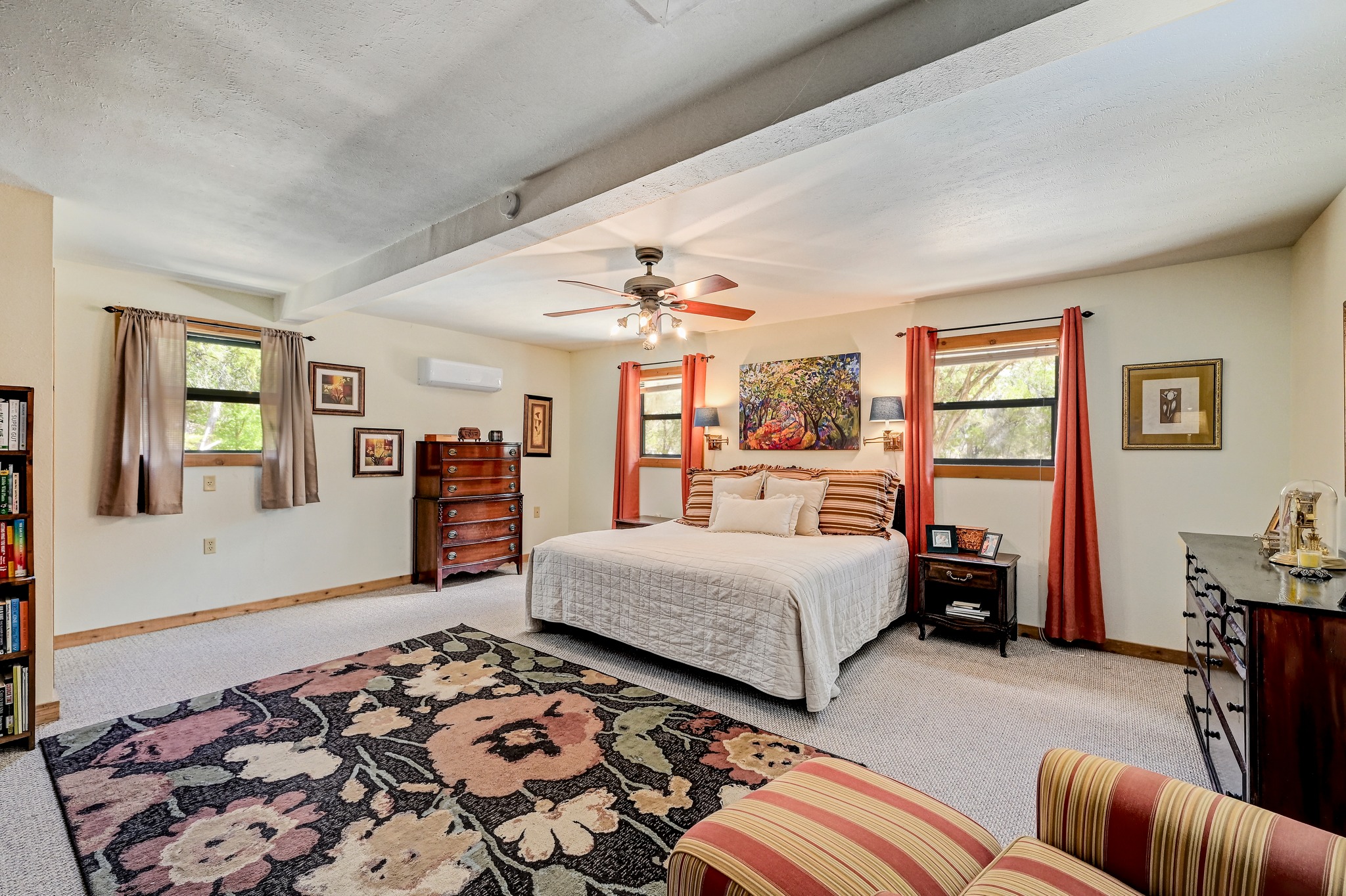 900 Box Canyon Road Wimberley, TX 78676 - Photo 21 of 40 This is the primary bedroom on the right hand side of the home. The mini split was put into the space just a month ago.