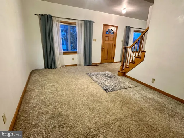 a view of an empty room