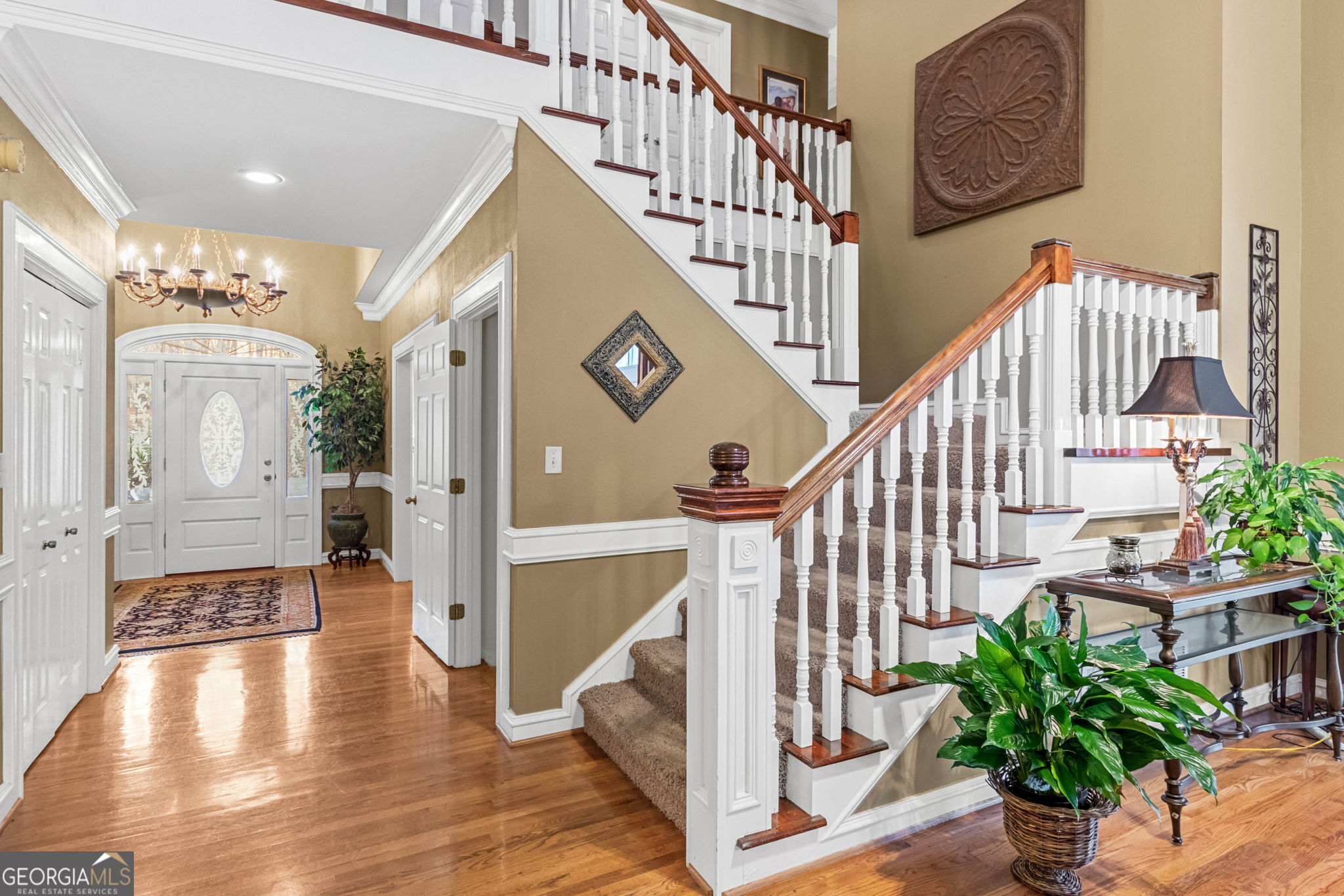 140 Thorne Ridge Trail Fayetteville, GA 30214 - Photo 5 of 44 a view of entryway and hall with wooden floor