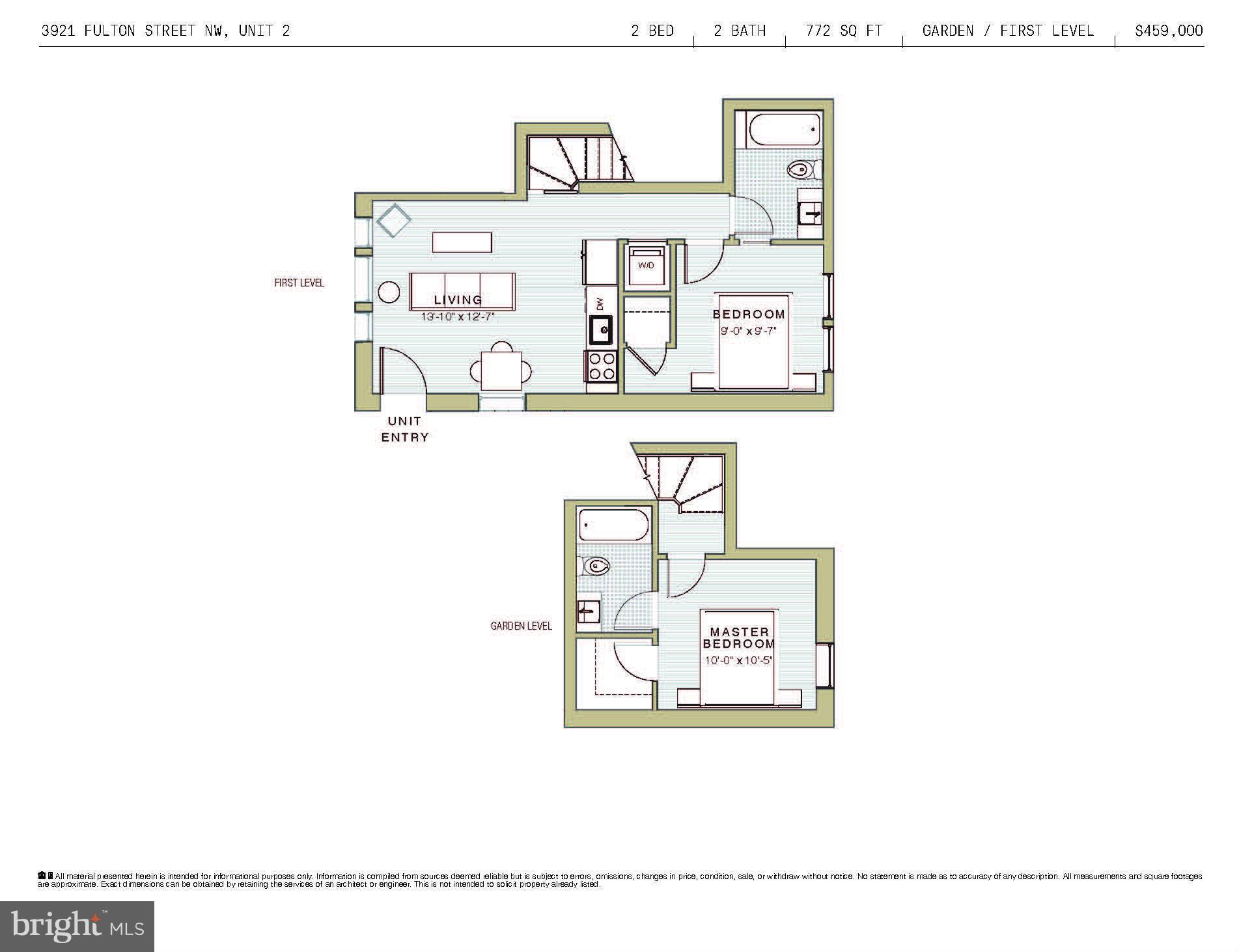 3921 Fulton Street Northwest, Unit 2 Washington, DC 20007 - Photo 24 of 24 Floor Plan